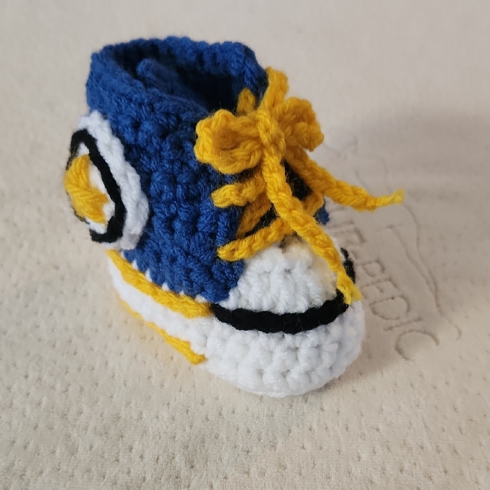 Converse Blue and Yellow Baby Walker Sneaker